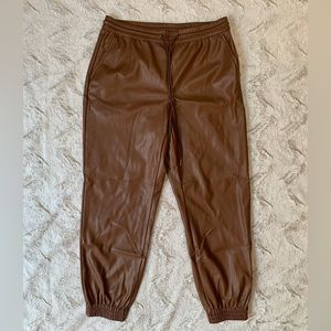 A New Day - Faux Leather Joggers